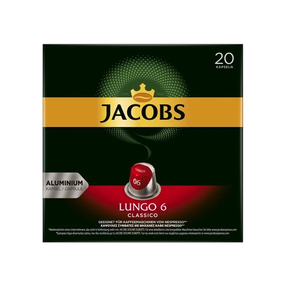 Douwe Egberts Jacobs Lungo Classico 20 db kávékapszula