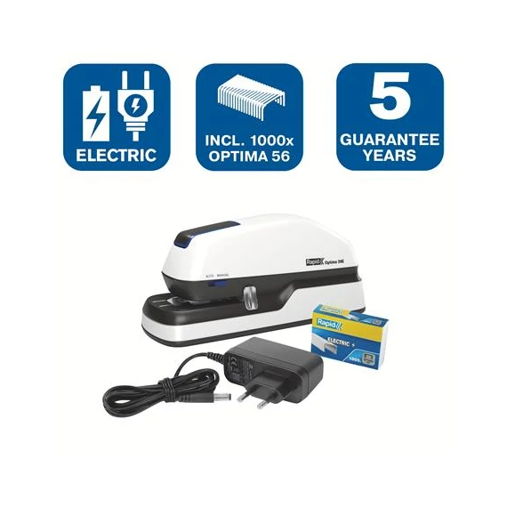 Tűzőgép, elektromos, 20 lap, RAPID 