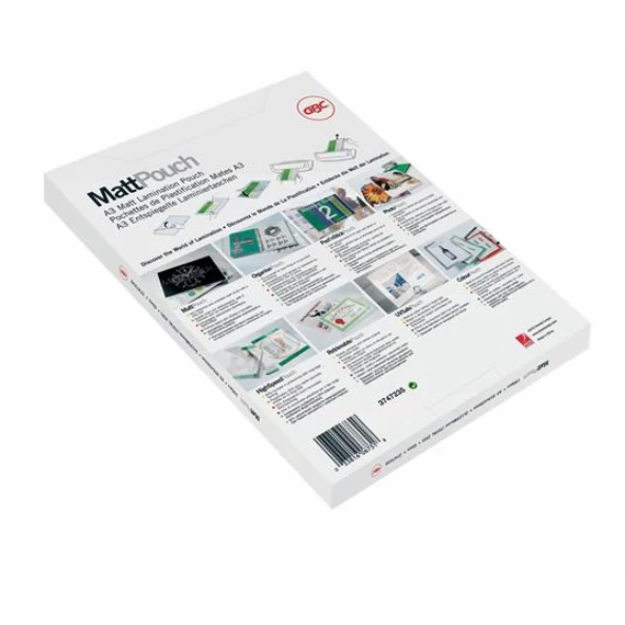 Meleglamináló fólia, 75 mikron, A4, matt, GBC