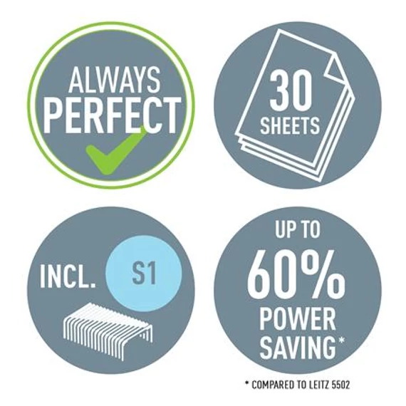 Tűzőgép, 26/6, 30 lap, LEITZ 