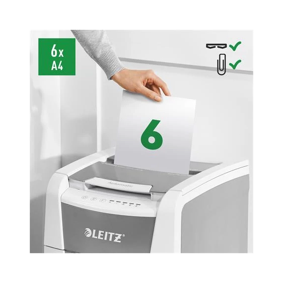 Iratmegsemmisítő, mikrokonfetti, 100 lap, LEITZ 