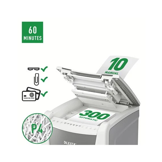 Iratmegsemmisítő, konfetti, 300 lap, LEITZ 