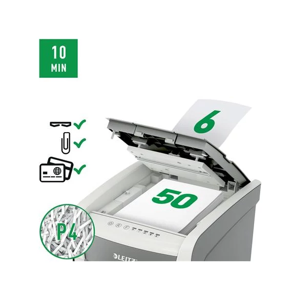 Iratmegsemmisítő, konfetti, 50 lap, LEITZ 
