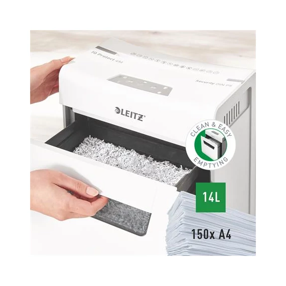 Iratmegsemmisítő, mikrokonfetti, 4 lap, LEITZ 