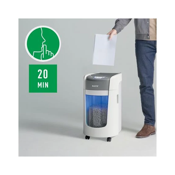 Iratmegsemmisítő, mikrokonfetti, 6 lap, LEITZ 
