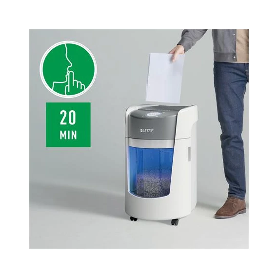 Iratmegsemmisítő, mikrokonfetti, 8 lap, LEITZ 