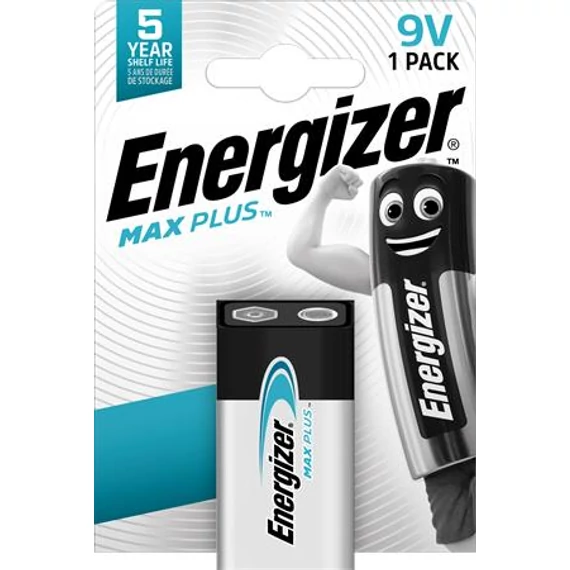 Elem, 9V, 1db, ENERGIZER, "Max Plus"