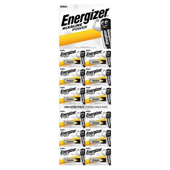 Elem, AAA mikro, 12 db, egyesével téphető, ENERGIZER 