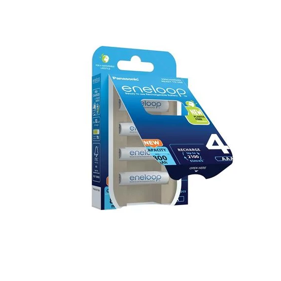 Panasonic Eneloop BK-4MCDE/4BE AAA 800mAh mikro ceruza akku 4db/csomag