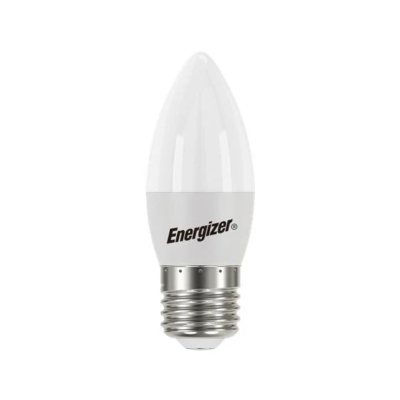 LED izzó, E27, gyertya, 4,9W (40W), 470lm, 3000K, ENERGIZER