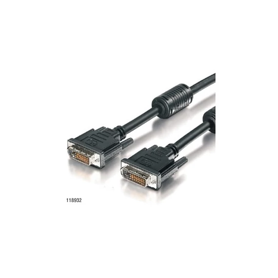 DVI-D Dual Link monitor kábel, 5 m, EQUIP