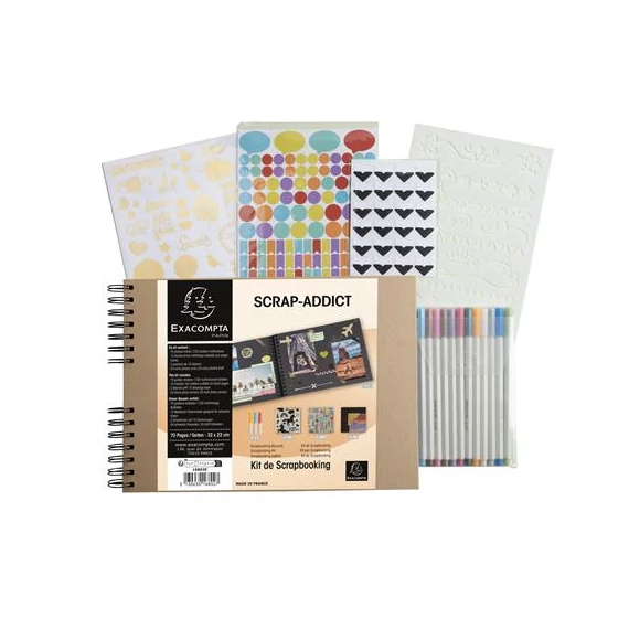 Kreatív scrapbook készlet, EXACOMPTA 