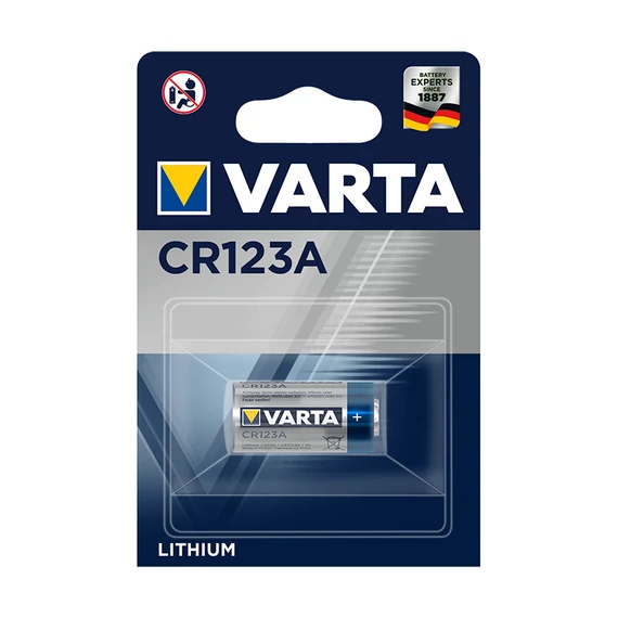 Elem, CR123A fotóelem, lítium, 1 db VARTA