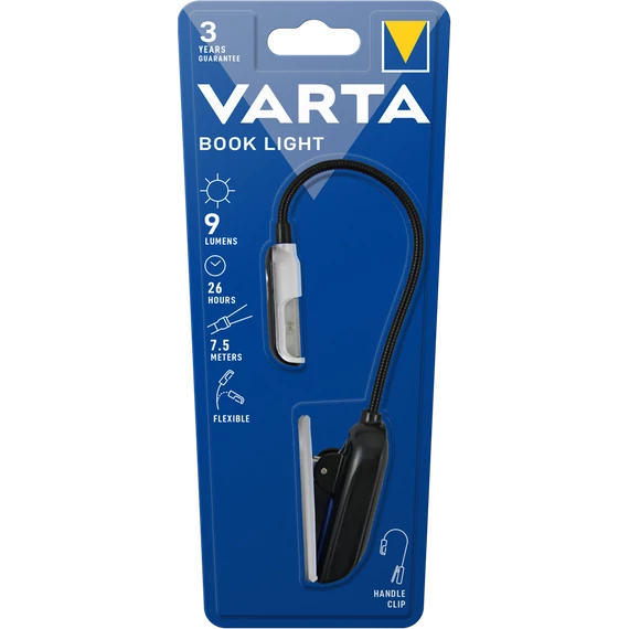 Olvasólámpa, 2xCR2032, VARTA "Booklight"