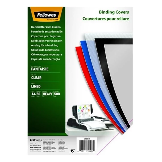 Hátlap, A4, 500mikron, FELLOWES 
