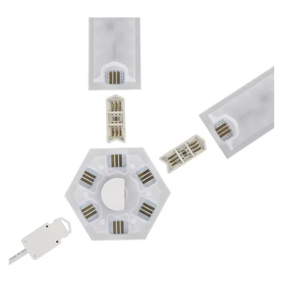 Emos GoSmart Lines fehér, 9 részből álló, 34 W, RGBIC dimmelhető, WiFi LED lámpa