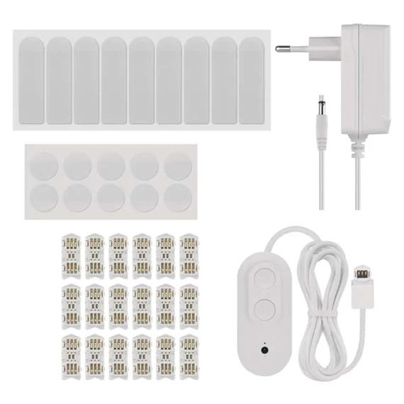 Emos GoSmart Lines fehér, 9 részből álló, 34 W, RGBIC dimmelhető, WiFi LED lámpa