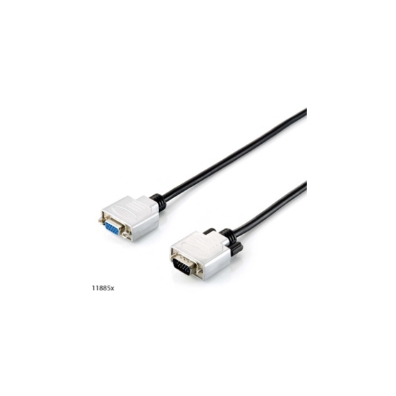 Equip Kábel - 118855 (VGA hosszabbító kábel, HD15 apa/anya, duplán árnyékolt, 15m)