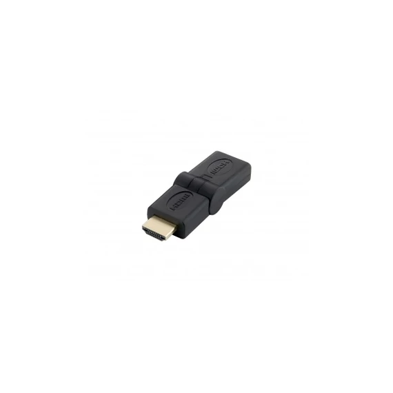 Adapter, HDMI-HDMI átalakító, 90°-ban hajlítható, EQUIP