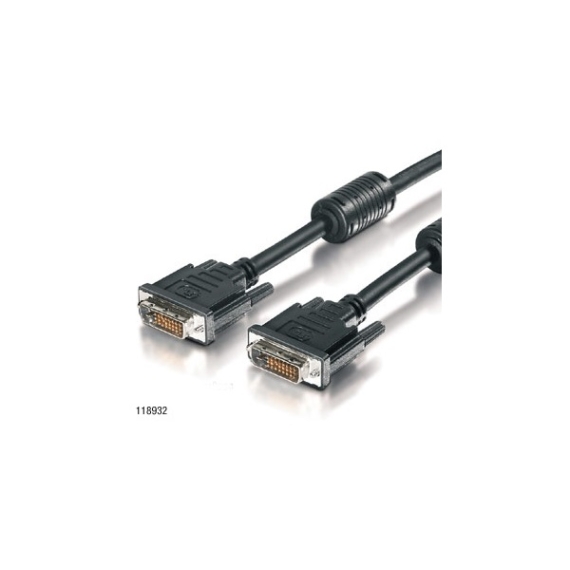 Equip Kábel - 118937 (DVI-D Dual Link kábel, apa/apa, 10m)