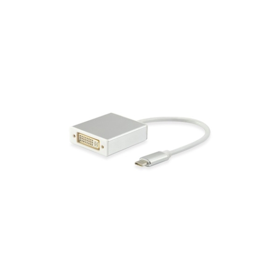 Equip Átalakító Kábel - 133453 (USB USB-C -gt; DVI-I Dual-link átalakító, apa/anya)