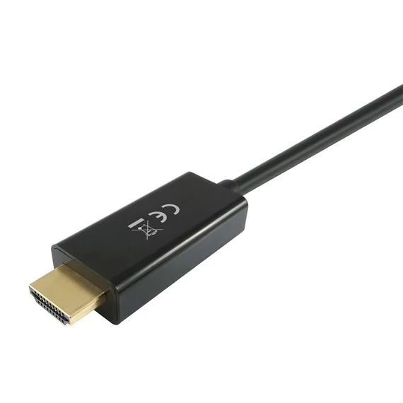 Átalakító kábel, DisplayPort-HDMI, 3m, EQUIP