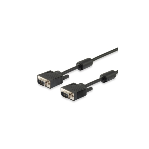 Equip Kábel - 118815 (VGA kábel, HD15, ferrit gyűrűvel, duplán árnyékolt, apa/apa, 15m)