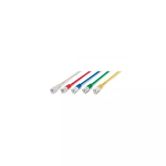 Equip Kábel - 205432 (FTP patch kábel, CAT5e, árnyékolt, kék, 3m)