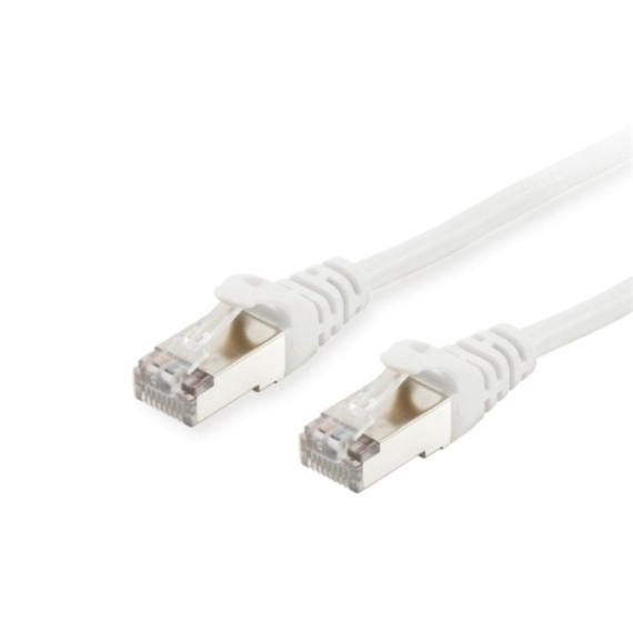 Equip Kábel - 606001 (S/FTP patch kábel, CAT6A, LSOH, PoE/PoE+ támogatás, fehér, 0,25m)