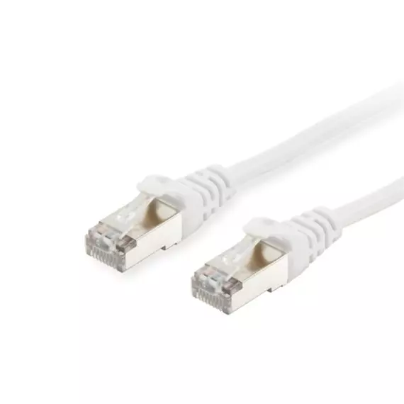 Equip Kábel - 606004 (S/FTP patch kábel, CAT6A, LSOH, PoE/PoE+ támogatás, fehér, 2m)