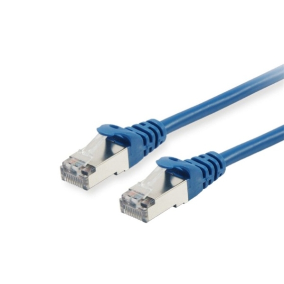 Equip Kábel - 606201 (S/FTP patch kábel, CAT6A, LSOH, PoE/PoE+ támogatás, kék, 0,25m)