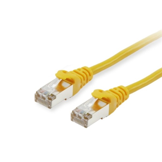 Equip Kábel - 606301 (S/FTP patch kábel, CAT6A, LSOH, PoE/PoE+ támogatás, sárga, 0,25m)
