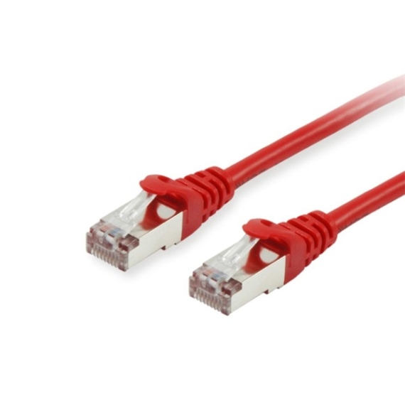 Equip Kábel - 606501 (S/FTP patch kábel, CAT6A, LSOH, PoE/PoE+ támogatás, piros, 0,25m)