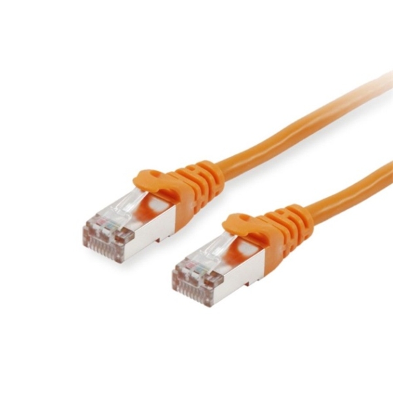 Equip Kábel - 606601 (S/FTP patch kábel, CAT6A, LSOH, PoE/PoE+ támogatás, narancssárga, 0,25m)