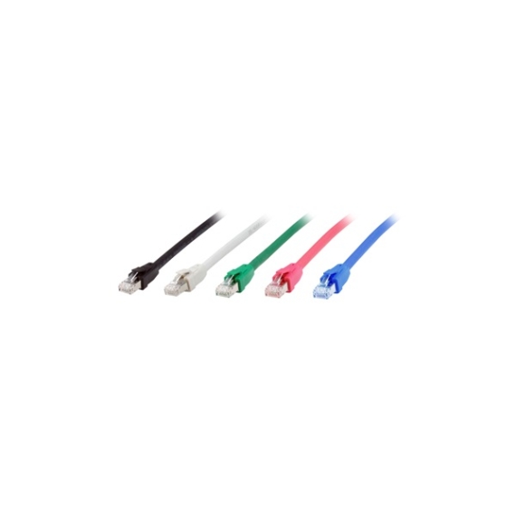 Equip Kábel - 608010 (S/FTP patch kábel, CAT8.1, Réz, LSOH, 40Gb/s, fekete, 1m)