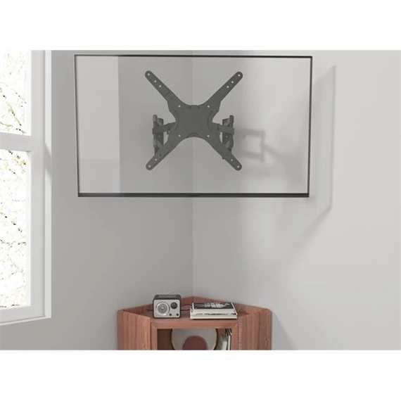 EQuip 23”-55” Full motion Corner TV Wall Mount Bracket Black