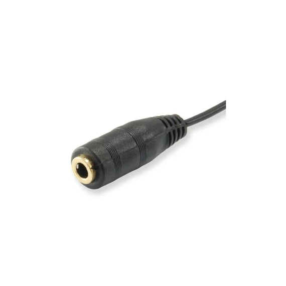 Audio elosztó kábel, 13 cm, 1 bemenet/2 kimenet, EQUIP