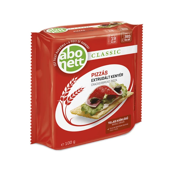 Extrudált kenyér, ABONETT, 100 g, pizzás