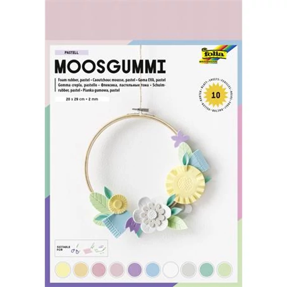 Moosgumi, 20x29 cm, 10 lap, FOLIA 