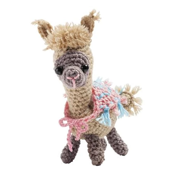 Mini horgolókészlet, FOLIA, láma
