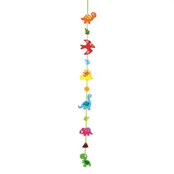 Kreatív mini filc varrókészlet, girland, FOLIA, dinoszaurusz