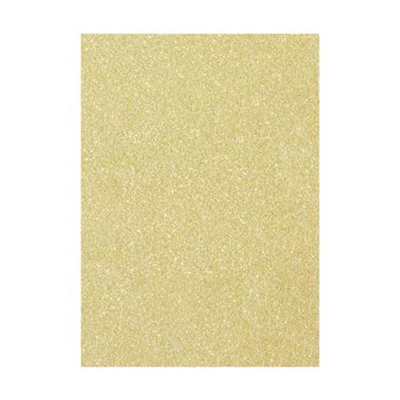 Dekorkarton tömb, csillámos, 1 oldalas, 50x70 cm, 300g, 5 lap, FOLIA, arany