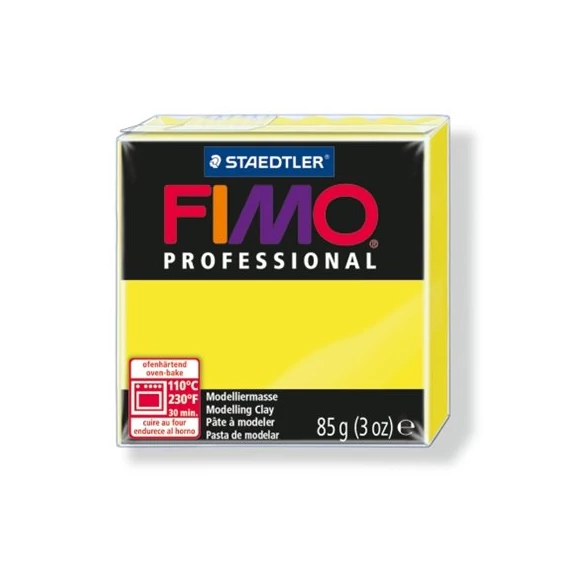 Gyurma, 85 g, égethető, FIMO "Professional", sárga