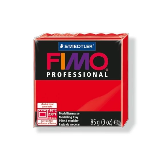 Gyurma, 85 g, égethető, FIMO "Professional", piros