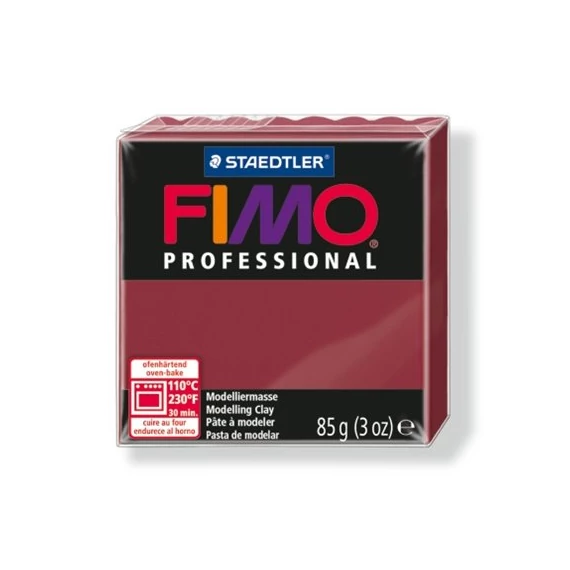 Gyurma, 85 g, égethető, FIMO "Professional", bordó