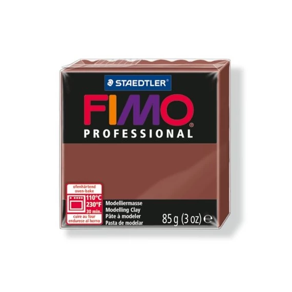 Gyurma, 85 g, égethető, FIMO "Professional", csokoládé