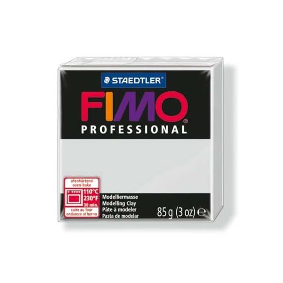 Gyurma, 85 g, égethető, FIMO "Professional", delfinszürke