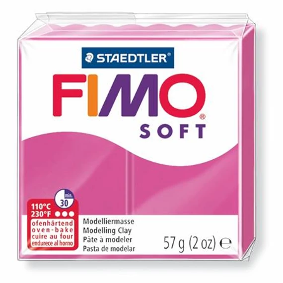 Gyurma, 57 g, égethető, FIMO "Soft", málna