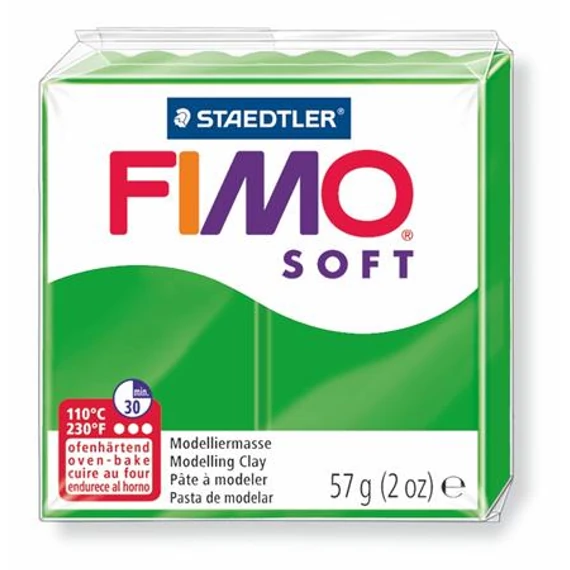 Gyurma, 57 g, égethető, FIMO "Soft", trópusi zöld