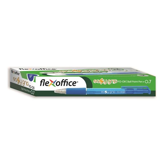 Golyóstoll, 0,4mm, nyomógombos, FLEXOFFICE 